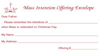 Christmas Mass Intention Offering Envelope