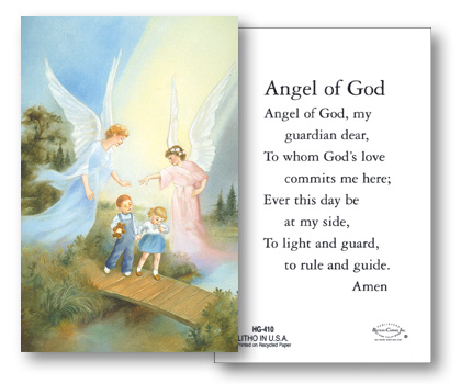 Angel of God Holy Card