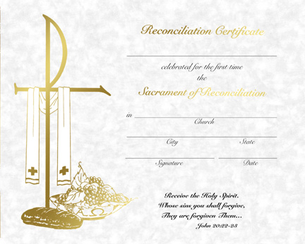 Parchment Reconciliation Certificate