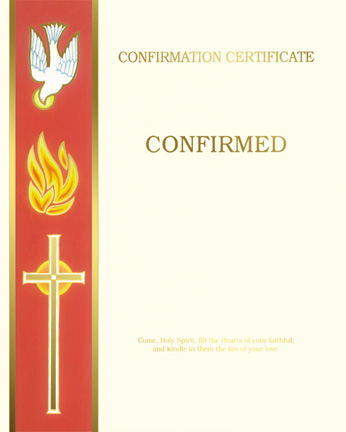 Banner Create Your Own Confirmation Certificate