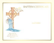 Spiritual Create Your Own </nobr><br><nobr>Baptism Certificate
