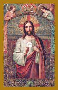 The Eucharist Holy Card