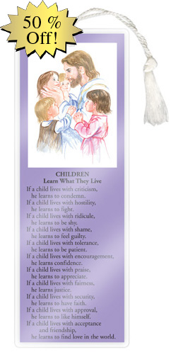 Children Learn What They Live Bookmark