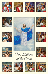 Holy Cards - Stations of the Cross Holy Card