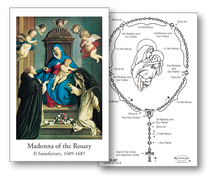 Madonna of the Rosary<br>Holy Card