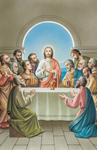 Last Supper Holy Card