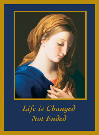 Madonna (Life is Changed, Not Ended) Mass Card