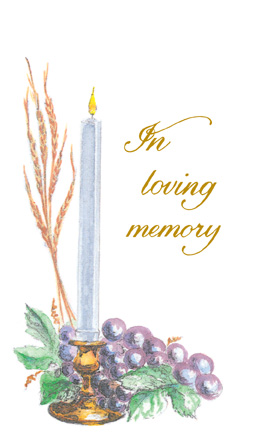 Liturgical Candle Donation Card