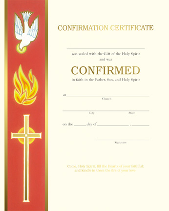 Banner Confirmation Certificate