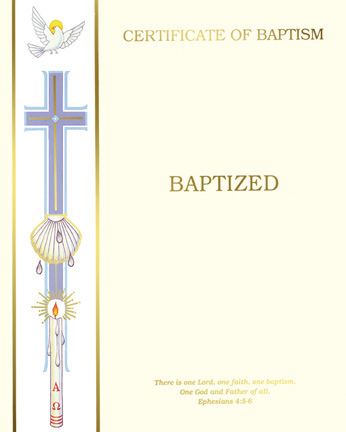 Banner Create Your Own Baptism Certificate