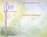 Watercolor Create Your Own </nobr><br><nobr>Marriage Certificate