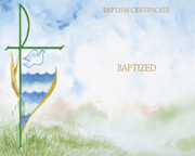 Watercolor Create Your Own</nobr><br><nobr>Baptism Certificate