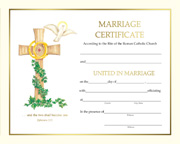 Spiritual Marriage Certificate