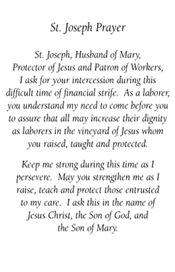 St. Joseph's Prayer for Troubled Times