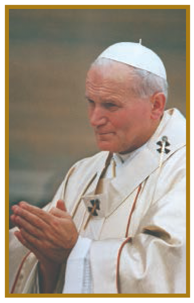 Pope John Paul II Holy Card