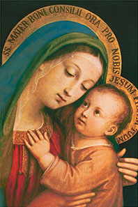 Madonna and Child Holy Card