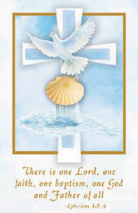 Inspirational Baptism Holy Card