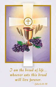 Inspirational Communion Holy Card