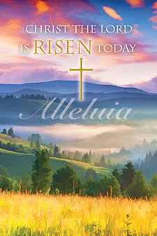 Christ the Lord is Risen Today Holy Card
