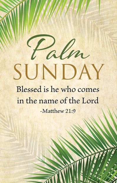 Bulletins - Palm Sunday Bulletin