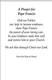 Prayer for Pope Francis 2
